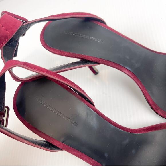 ALEXANDER WANG Antonia Textured Ankle-Wrap Sandal - Picture 10 of 11